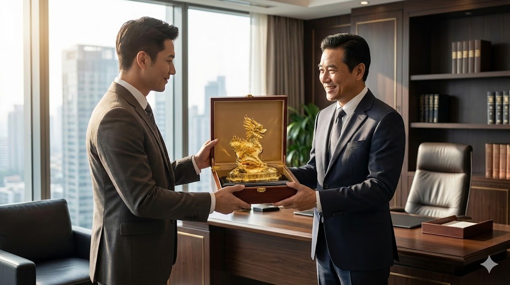 Mua quà cho sếp chuyển công tác: Nghệ thuật trao gửi tâm ý &amp; Lời chúc thành công